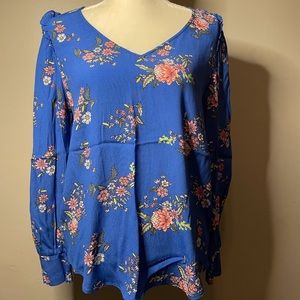 NWT Loft Vneck Floral Blouse (3)